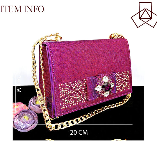 Elegant Set Pointed Toe Shoes And Bag Set