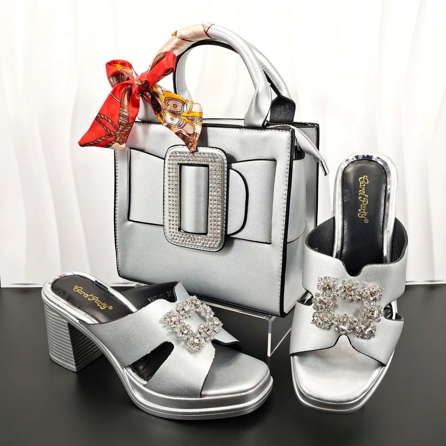 Woman Summer Toe Sandals and Bag set
