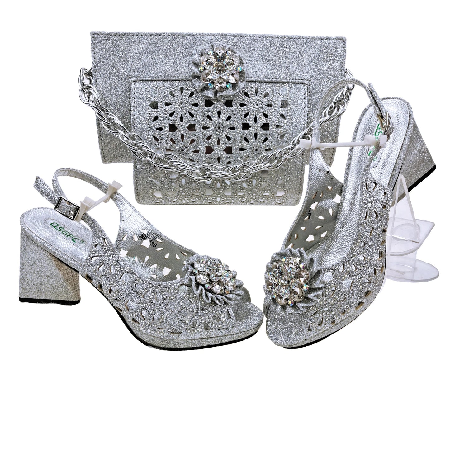 Italian Shoes And Bag Sets For Evening Party HFV-25