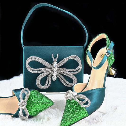 High Quality Style Ladies Shoes And Bags Set HGH1-8