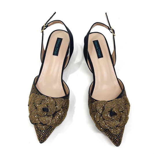 Pointed Top Latest Design Women's Shoes and Bags Set