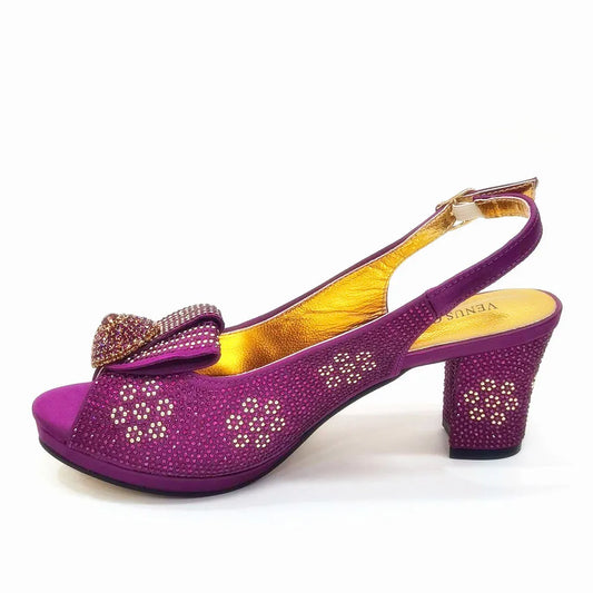 New Arrival Italian Fashion Design High Heels Shoes And Bag Set