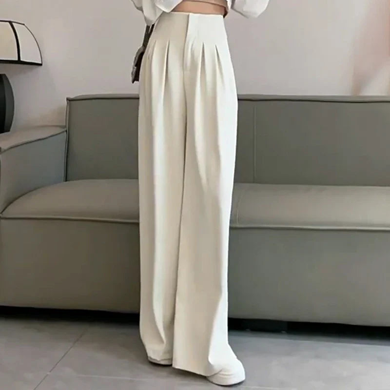 Women's Ultra High Waist Wide Leg Straight Pants
