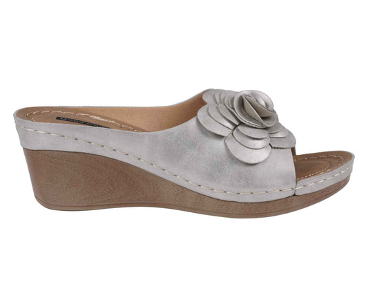 Women's Tokyo Silver Wedge Sandals