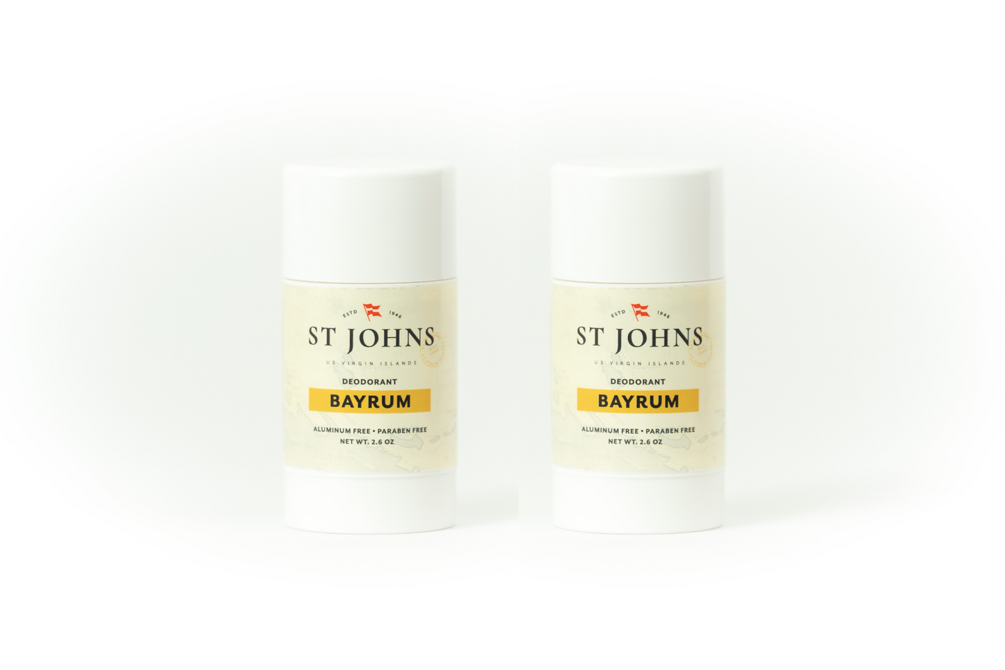 Aluminum Free Deodorant Bay Rum 2 Pack
