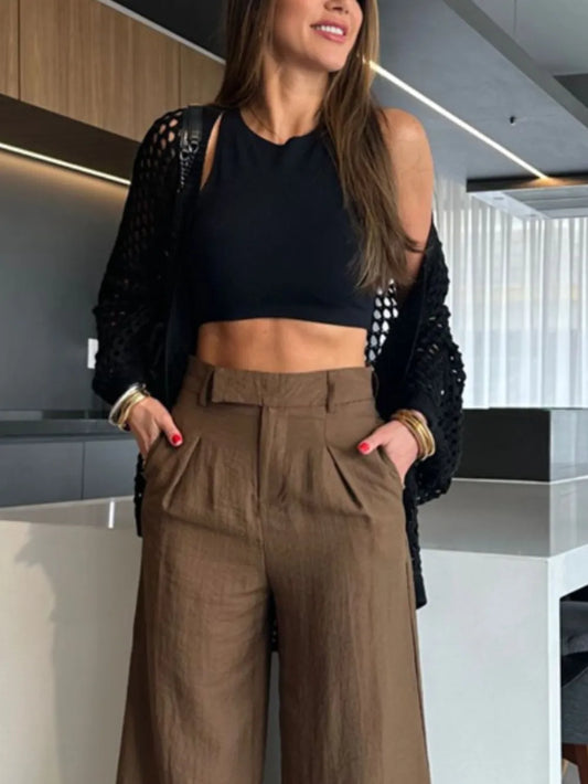 Hollow Out Open Front Cover-Up