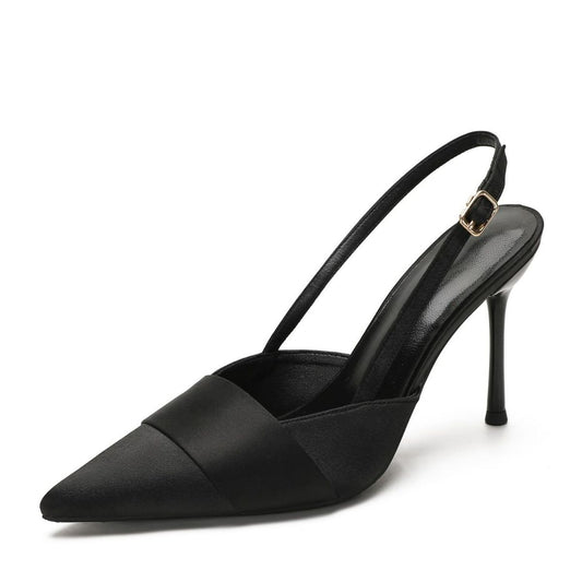 Point Toe Stiletto Slingback Pumps