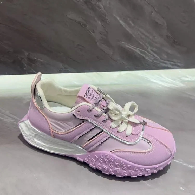 Round Toe Flats Athletic Purple