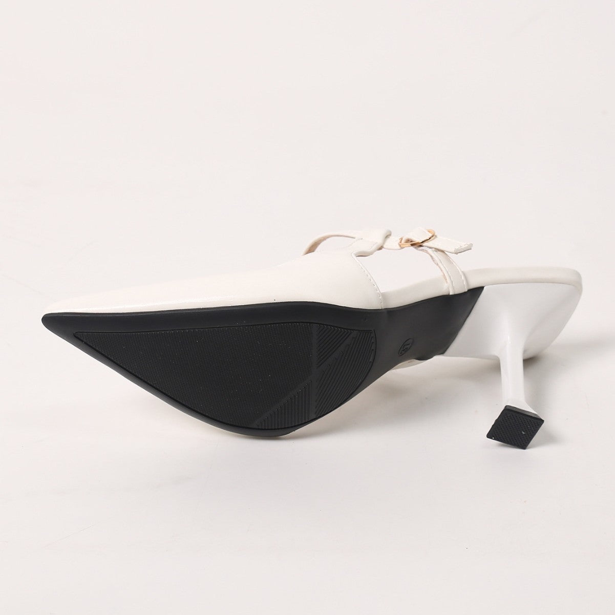 Point Toe Flare Heel Slingback Pumps