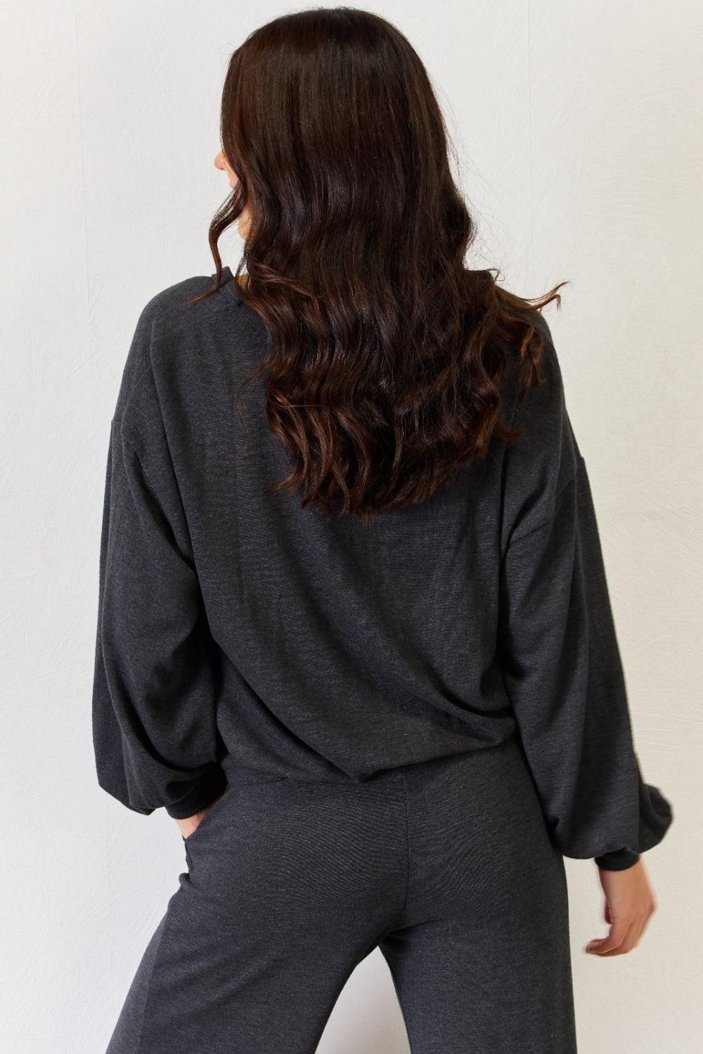 RISEN Ultra Soft Button Up Long Sleeve Lounge Cardigan