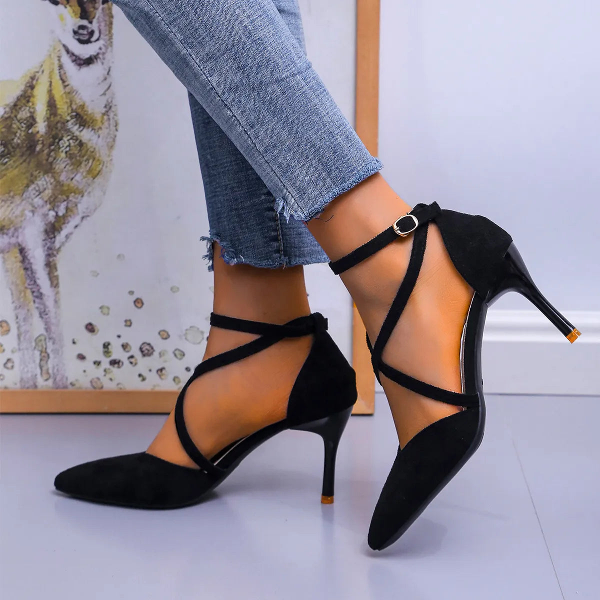 Point Toe Kitten Heels Pumps