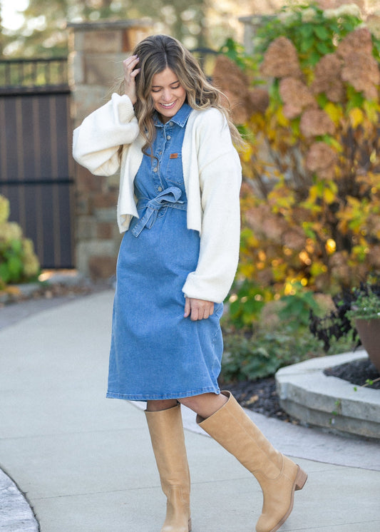 Ada Denim Midi Dress - FINAL SALE