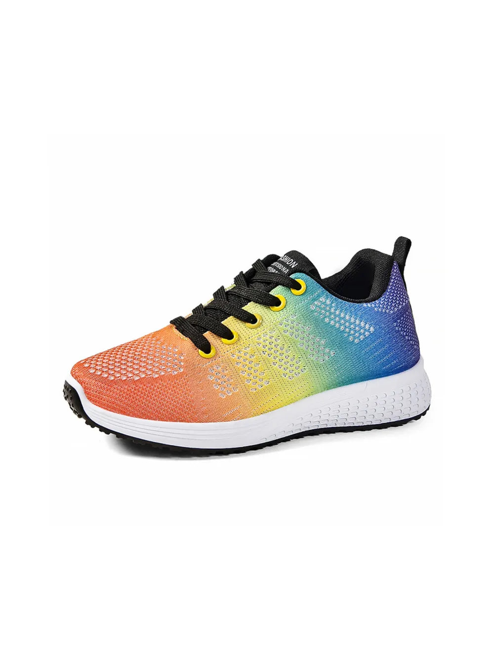 Round Toe Mesh Breathable Athletic Rainbow