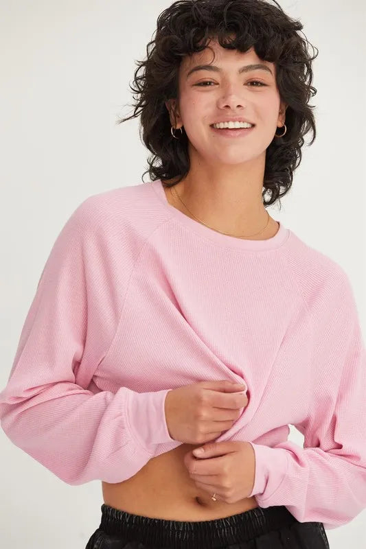 HYFVE Raglan Sleeve Crop Top