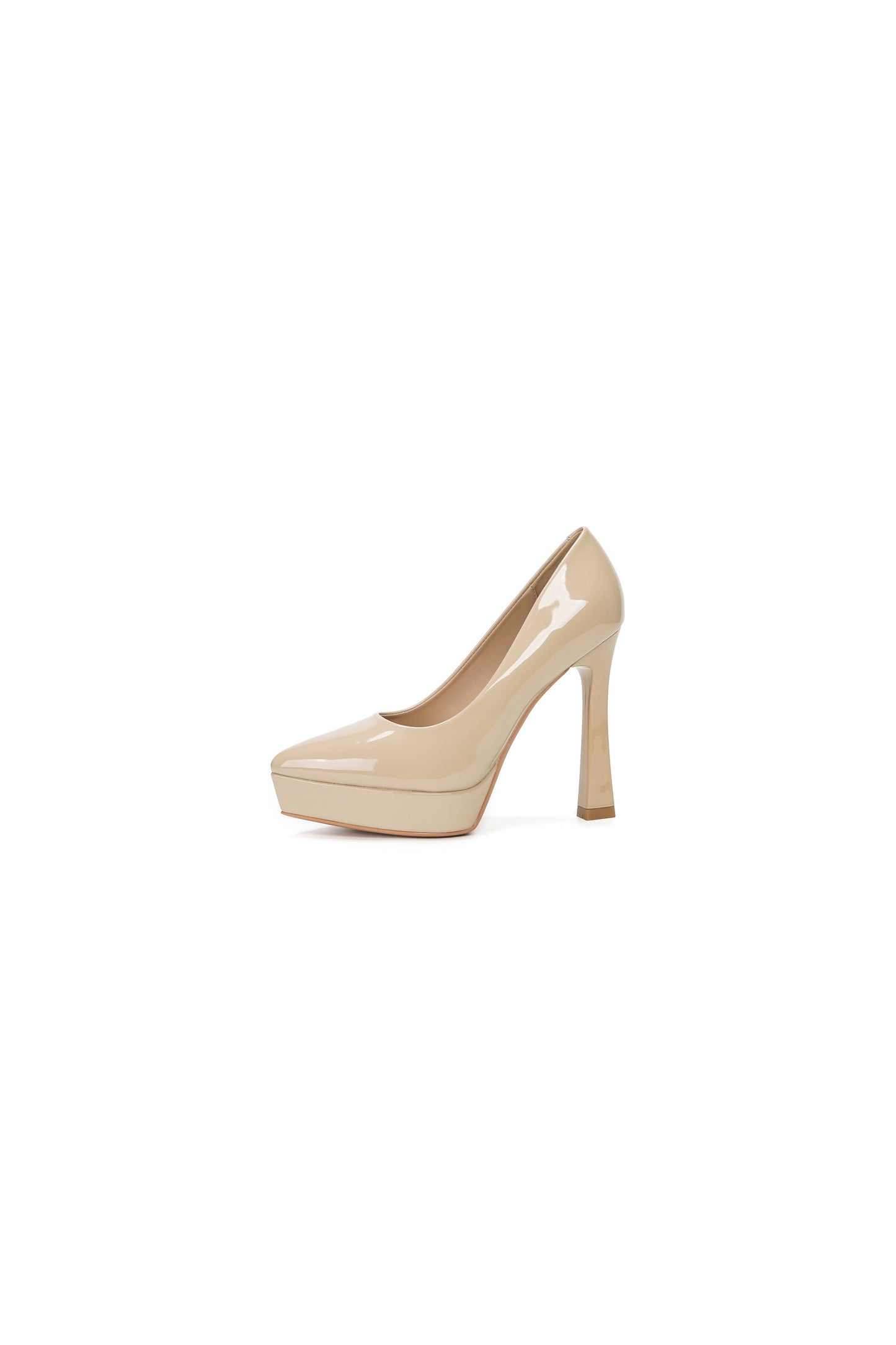 Point Toe High Heel Pumps Apricot