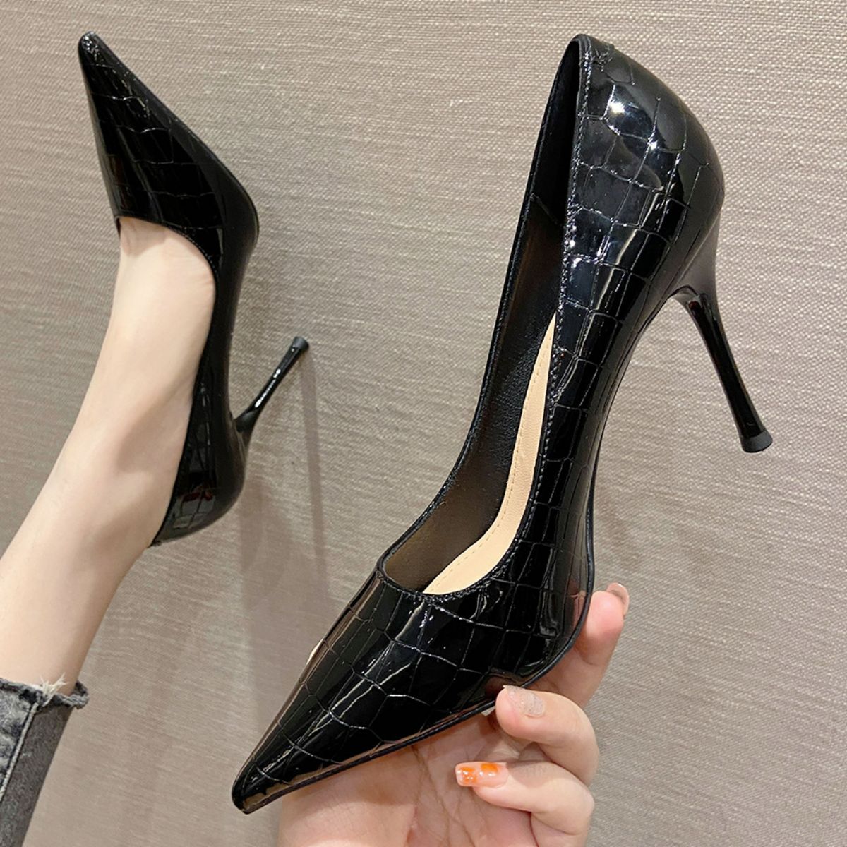 Point Toe Stiletto Pumps