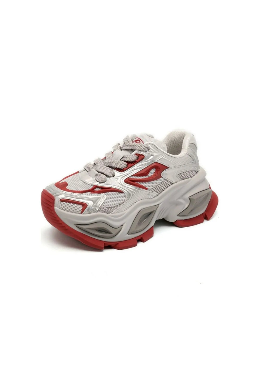 Contrast Chunky Platform Athletic Red