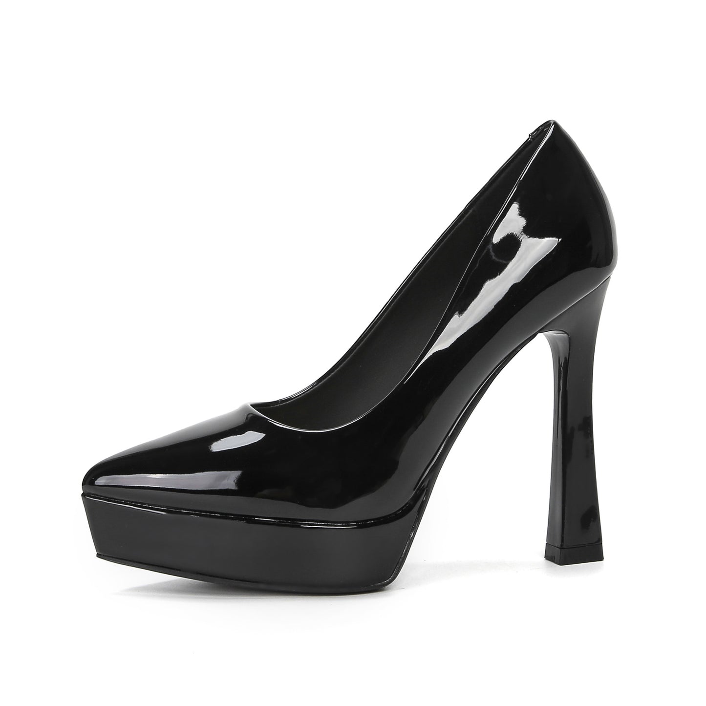 Point Toe High Heel Pumps Black