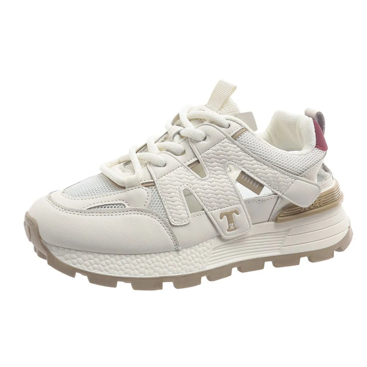 Round Toe Platform Sneakers