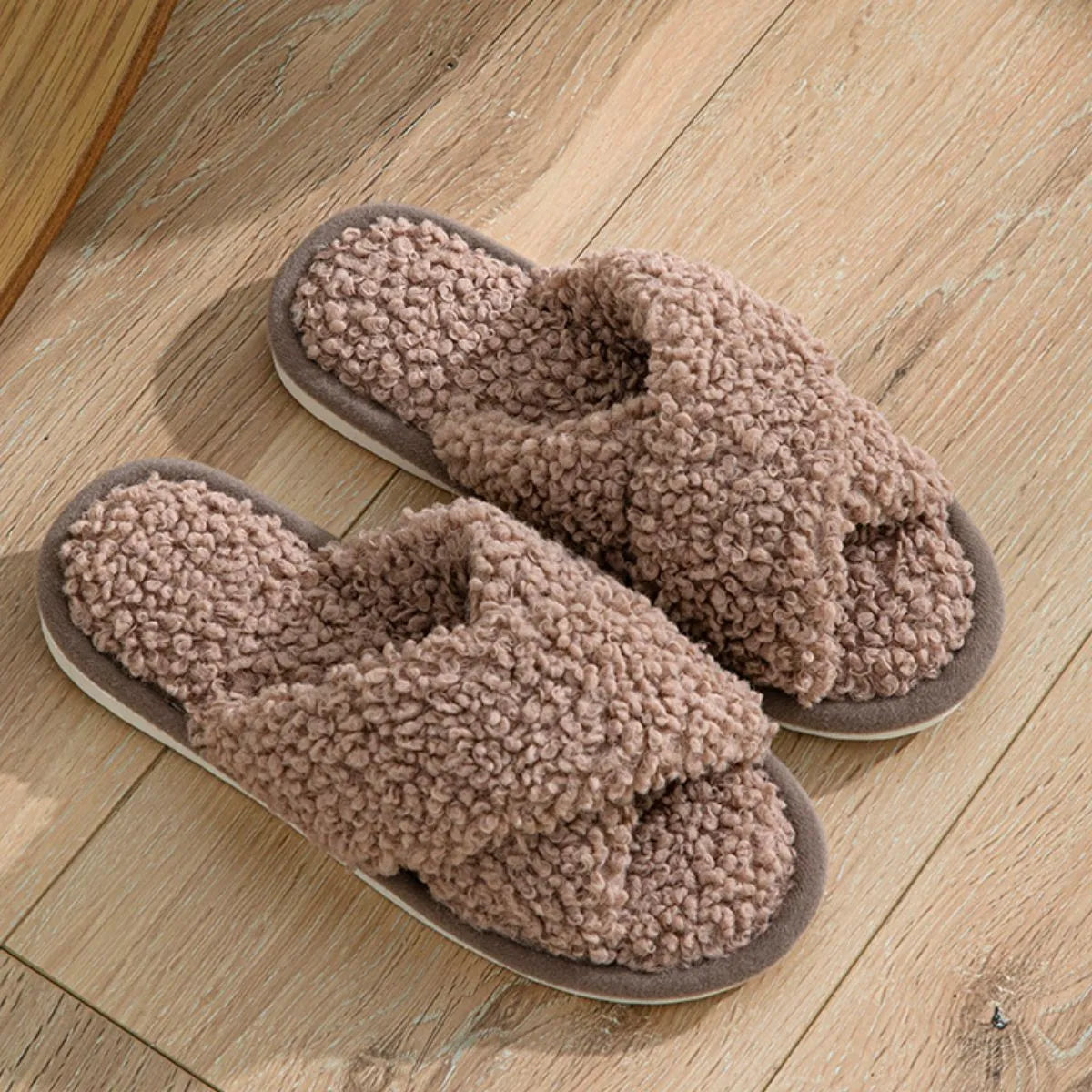 Open Toe Platform Slippers