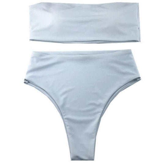 Bikini Set Summer Swimwear Beach Women's Swimsuit Bathing Suit Push Up Brazilian Bikini Women’s Two-Piece Strapless Padded High Cut Bathing Suit Swimwear