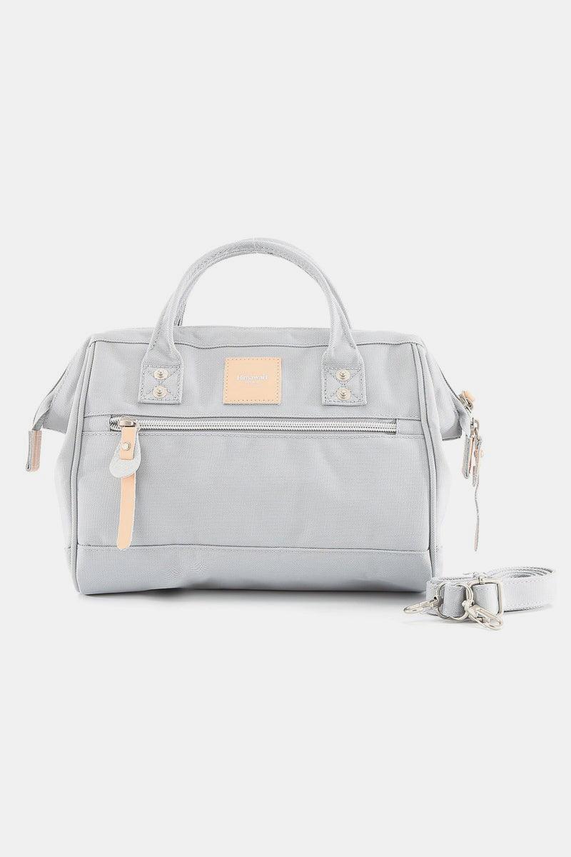 Himawari Waterproof Canvas Removable Strap Handbag Light Blue One Size
