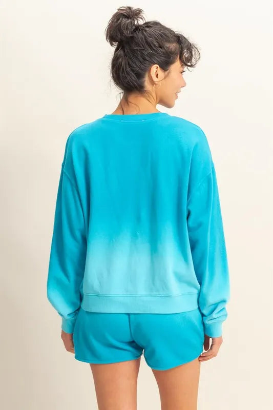 HYFVE Dip Dye Long Sleeve Sweatshirt