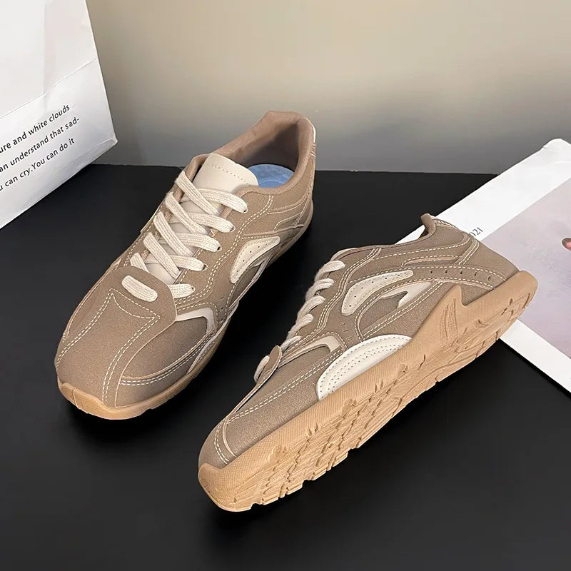 Contrast Flat Sneakers