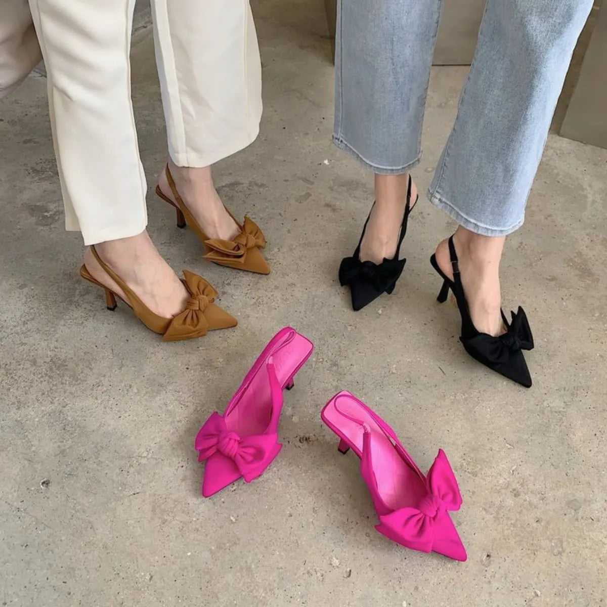 Point Toe Stiletto Pumps