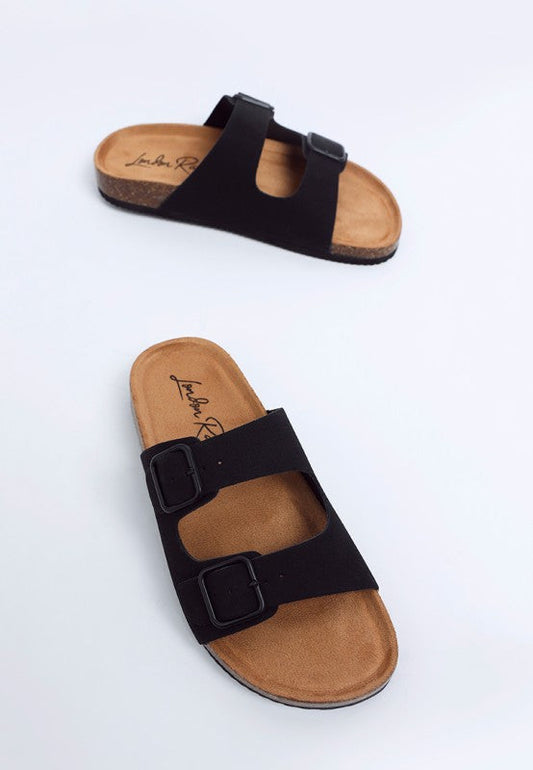Gloriosa Double Strap Slide Sandals