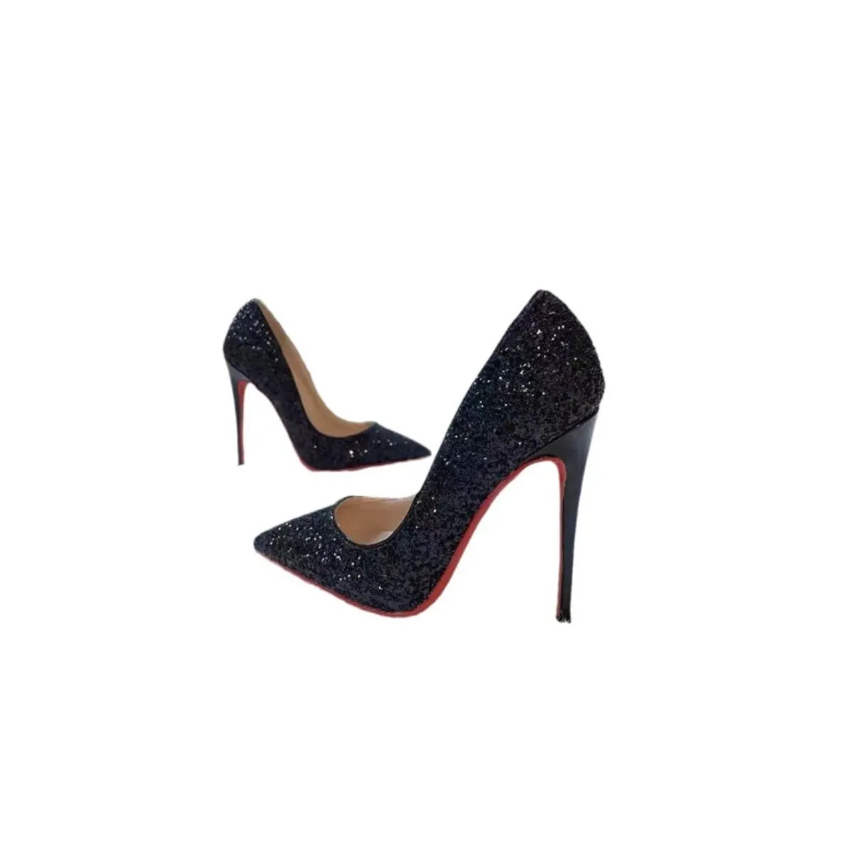 Point Toe Stiletto Pumps Black