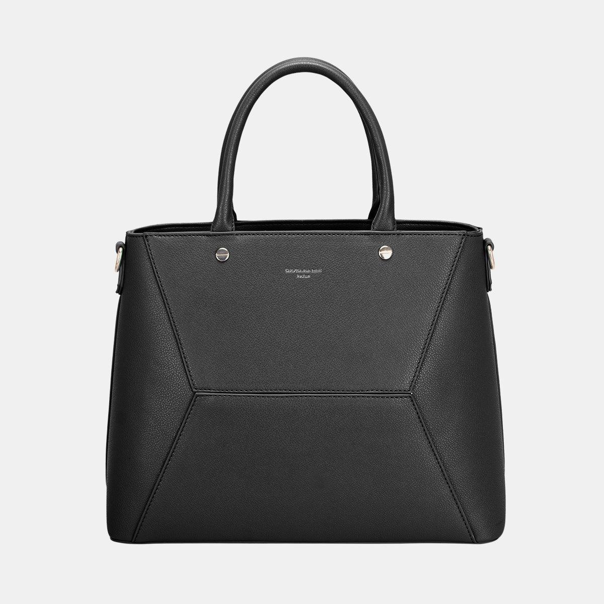 David Jones PU Leather Handbag Black One Size