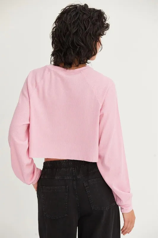 HYFVE Raglan Sleeve Crop Top