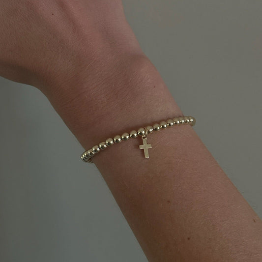 cross juno bracelet (4mm)