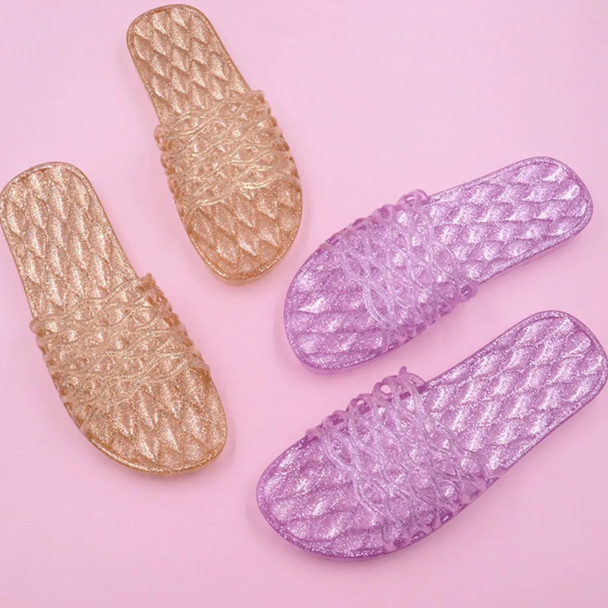 Open Toe Flats Slippers