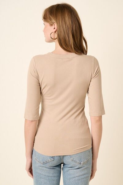 Mittoshop Round Neck Half Sleeve T-Shirt