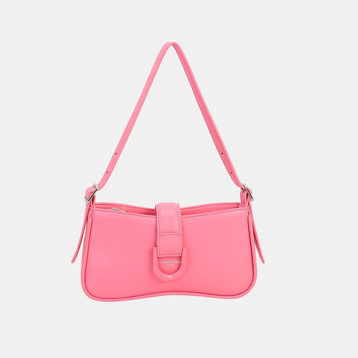David Jones PU Small Leather Shoulder Bag Pink One Size