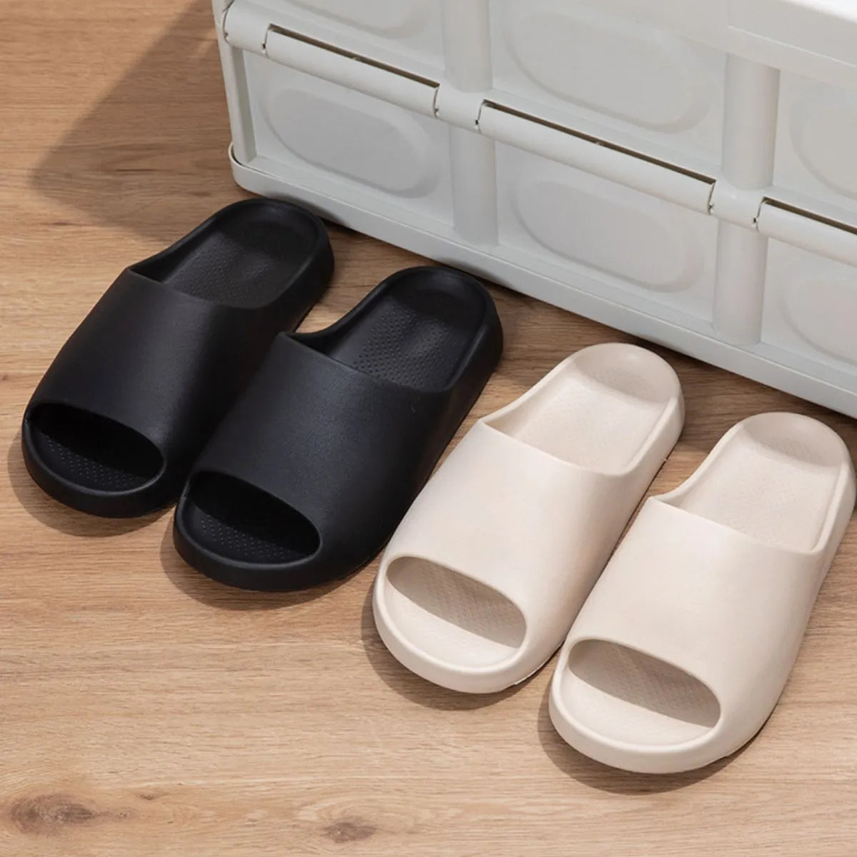 Open Toe Platform Slippers