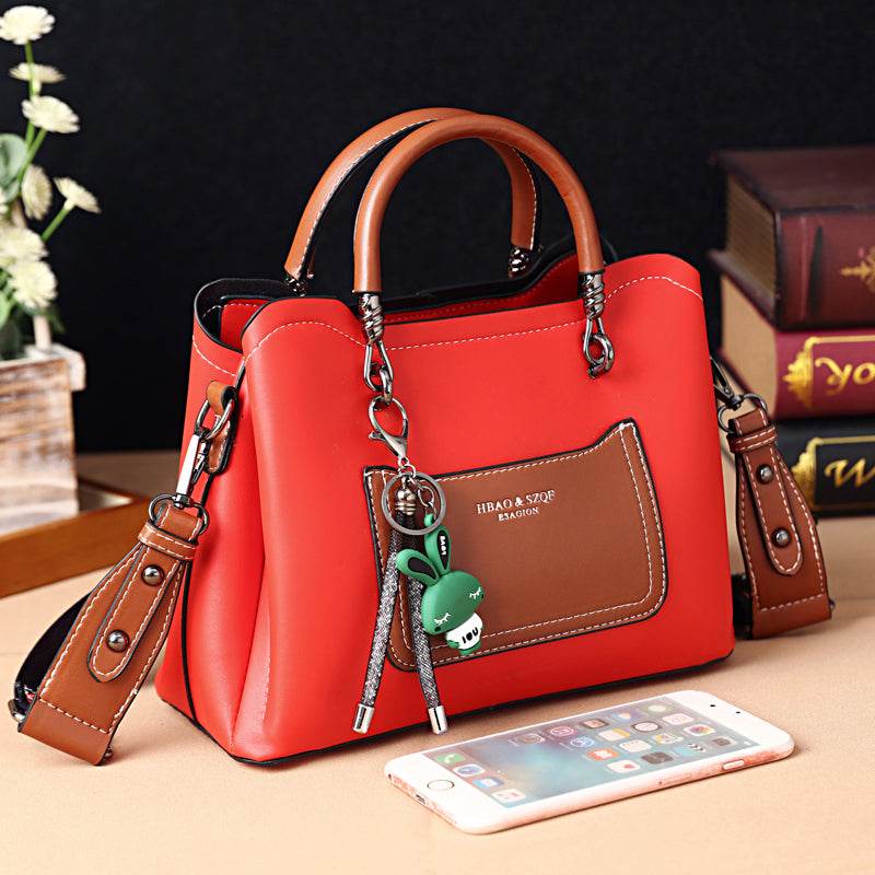 New Fashionable Portable Large Capacity Women Bag - PU Messenger Crossbody Shoulder Bag