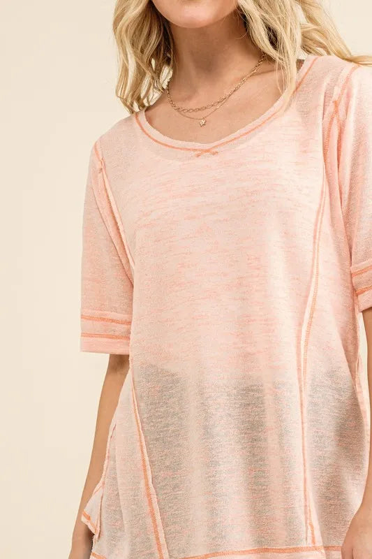 And The Why Vintage Slub Round Neck T-Shirt