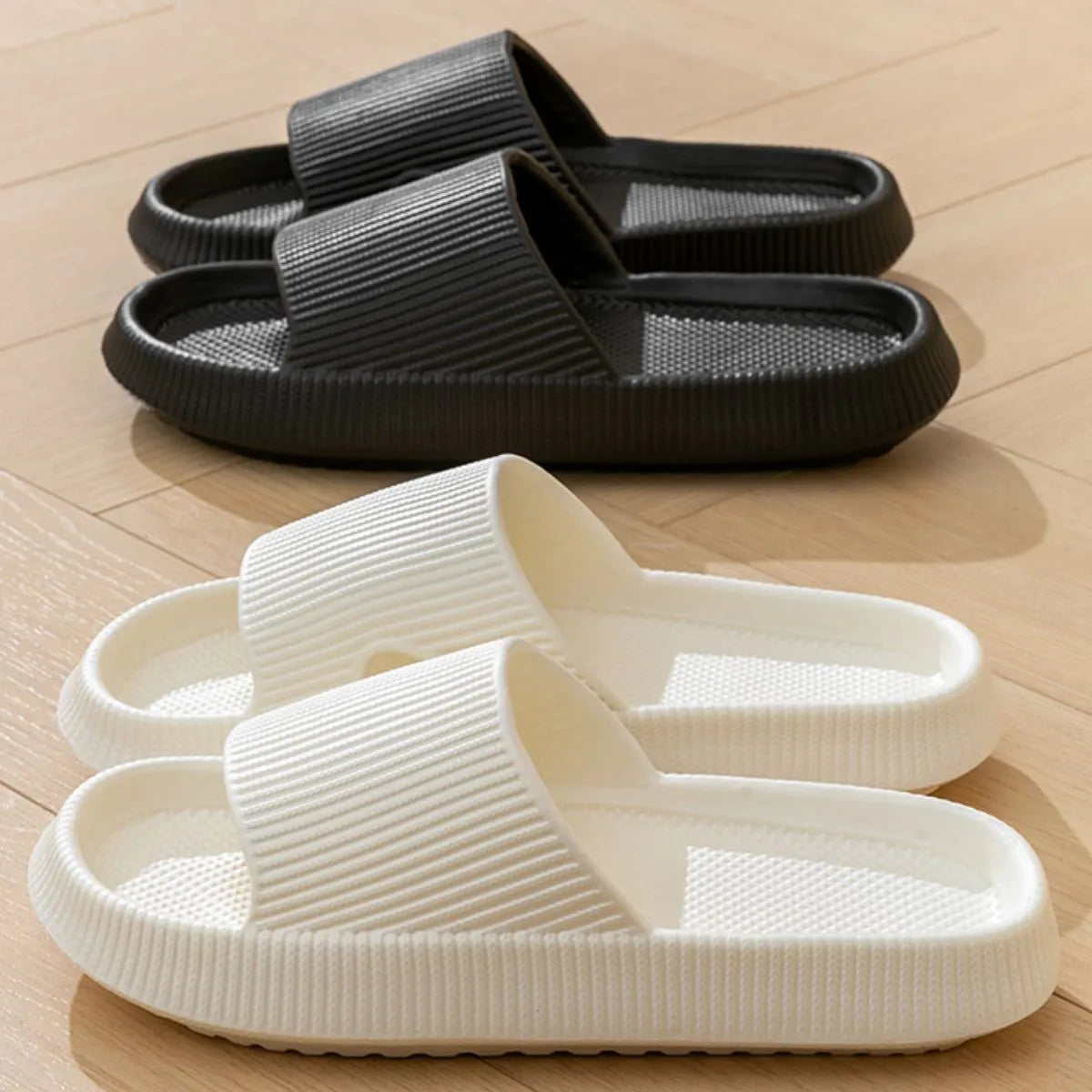 Open Toe Platform Slippers