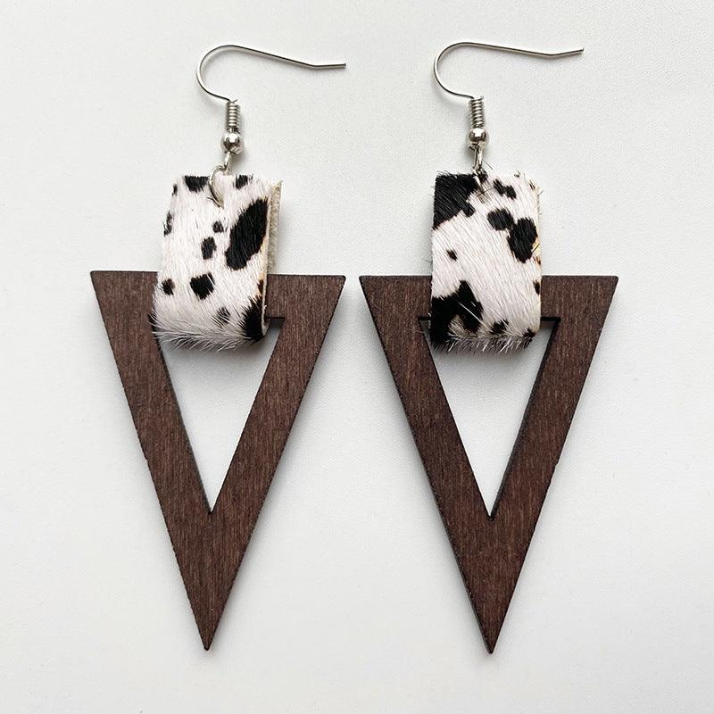 Geometric Drop Earrings Style D One Size