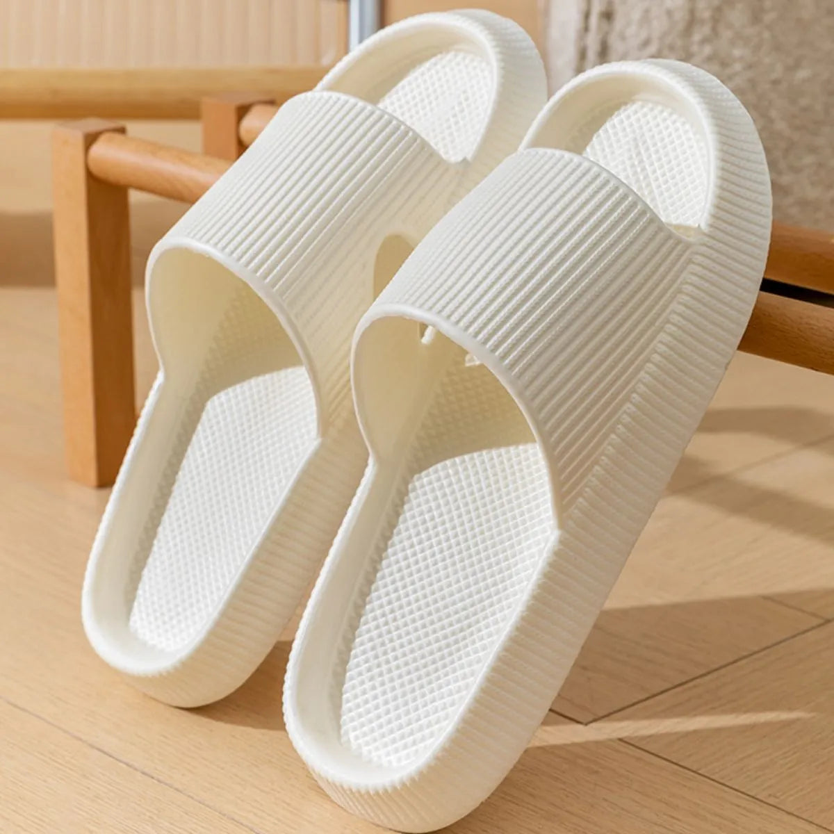 Open Toe Platform Slippers