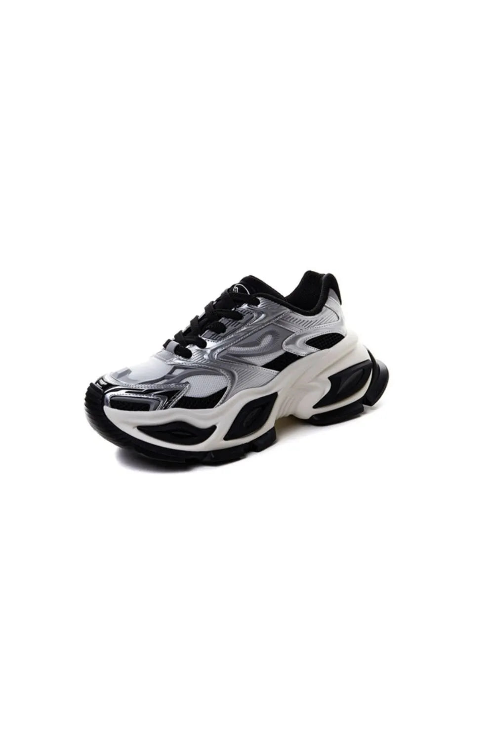 Breathable Chunky Platform Sneakers Gray