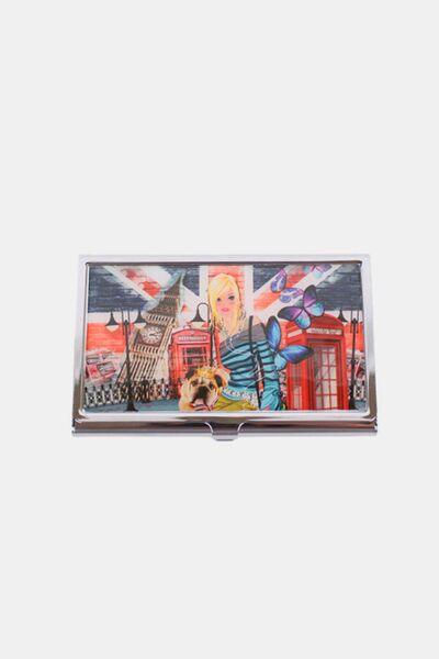 Nicole Lee USA Printed Business Card Case London Girl One Size