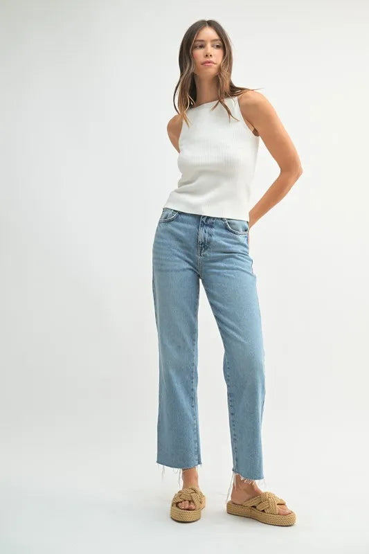 MABLE Ribbed Knit Tank