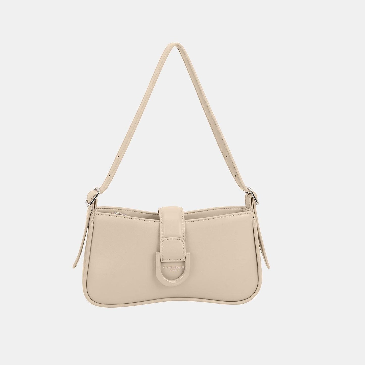 David Jones PU Small Leather Shoulder Bag Taupe One Size