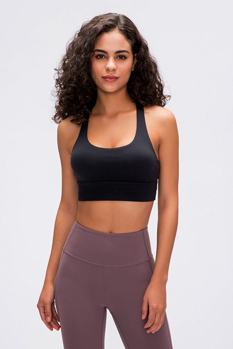 Millennia Double X Sports Bra - Basic Colors Black