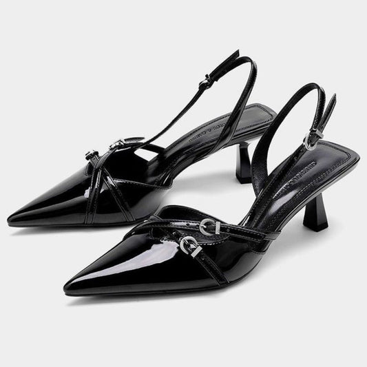 Point Toe Slingback Pumps