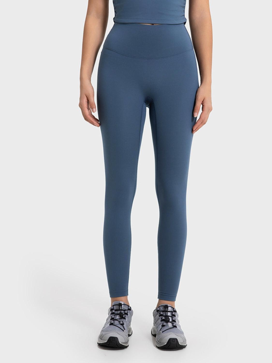 Millennia Wide Waistband Sports Leggings French Blue